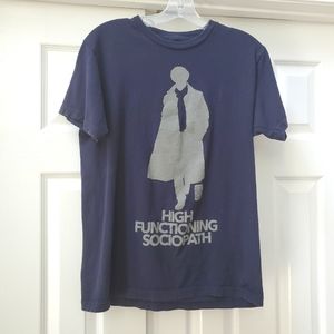 Sherlock Holmes High Functioning Sociopath Tee Medium